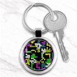 Drawn squares                                                     Key Chain (Round)