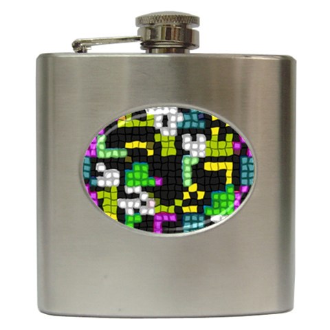 Drawn squares                                                     Hip Flask (6 oz) from ArtsNow.com Front