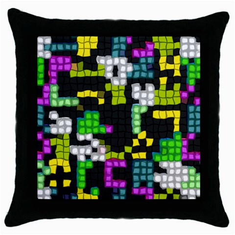 Drawn squares                                                     Throw Pillow Case (Black) from ArtsNow.com Front