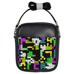 Drawn squares                                                     Girls Sling Bag