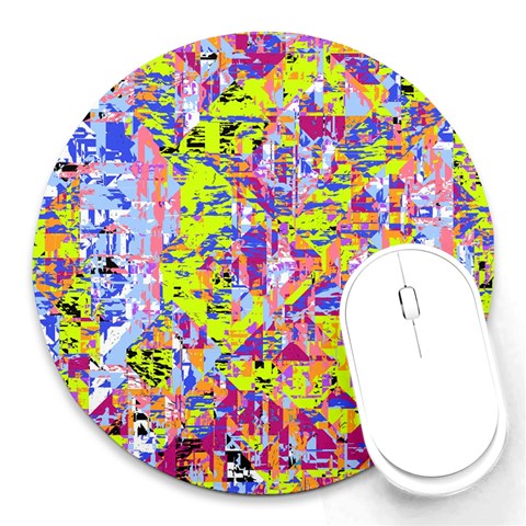 Green blue texture                                                      Round Mousepad from ArtsNow.com Front