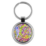 Green blue texture                                                      Key Chain (Round)