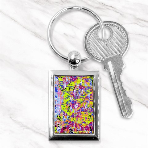 Green blue texture                                                      Key Chain (Rectangle) from ArtsNow.com Front