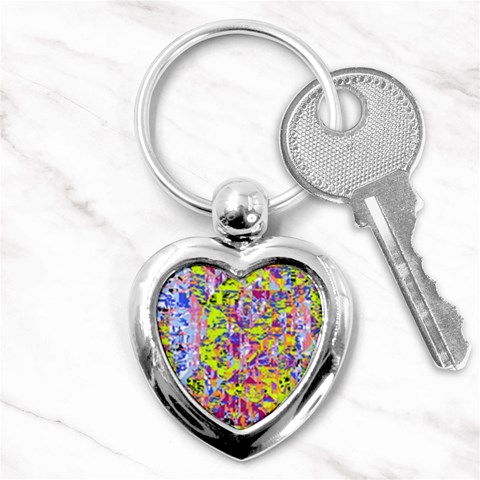 Green blue texture                                                      Key Chain (Heart) from ArtsNow.com Front