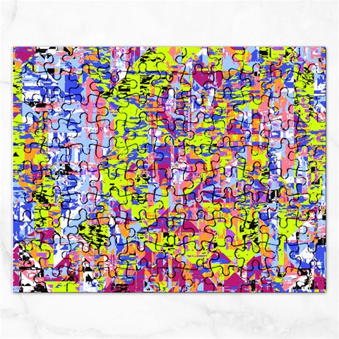 Green blue texture                                                      Jigsaw Puzzle (Rectangular) from ArtsNow.com Front