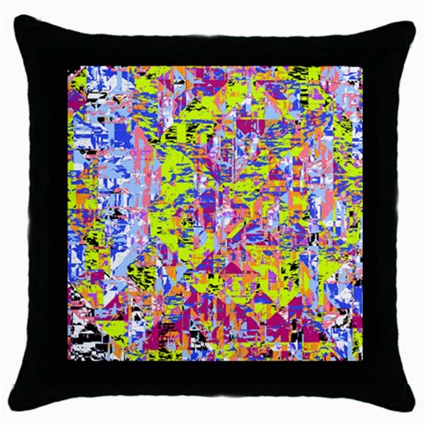 Green blue texture                                                      Throw Pillow Case (Black) from ArtsNow.com Front