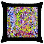 Green blue texture                                                      Throw Pillow Case (Black)