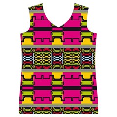 Pink yellow green shapes                                                       Women s Basketball Tank Top from ArtsNow.com Front