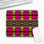 Pink yellow green shapes                                                       Large Mousepad