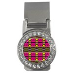 Pink yellow green shapes                                                       Money Clip (CZ)