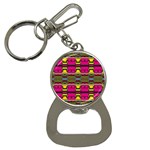 Pink yellow green shapes                                                       Bottle Opener Key Chain