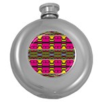 Pink yellow green shapes                                                       Hip Flask (5 oz)