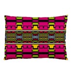 Pink yellow green shapes                                                       Pillow Case