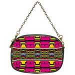 Pink yellow green shapes                                                       Chain Purse (Two Sides)