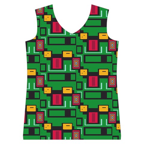 Rectangles on a green background                                                        Women s Basketball Tank Top from ArtsNow.com Front