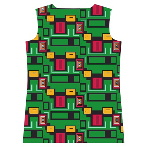 Rectangles on a green background                                                        Women s Basketball Tank Top from ArtsNow.com Back