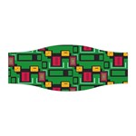 Rectangles on a green background                                                        Stretchable Headband