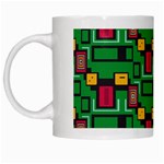 Rectangles on a green background                                                        White Mug