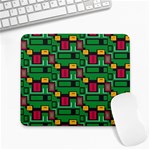 Rectangles on a green background                                                        Large Mousepad