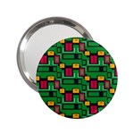 Rectangles on a green background                                                        2.25  Handbag Mirror