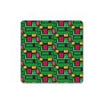 Rectangles on a green background                                                        Magnet (Square)