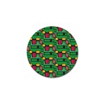 Rectangles on a green background                                                        Golf Ball Marker (4 pack)