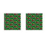 Rectangles on a green background                                                        Cufflinks (Square)