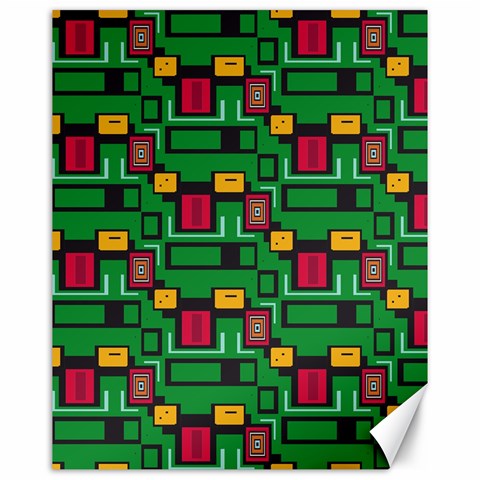 Rectangles on a green background                                                        Canvas 16  x 20  from ArtsNow.com 15.75 x19.29  Canvas - 1