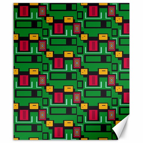 Rectangles on a green background                                                        Canvas 20  x 24  from ArtsNow.com 19.57 x23.15  Canvas - 1