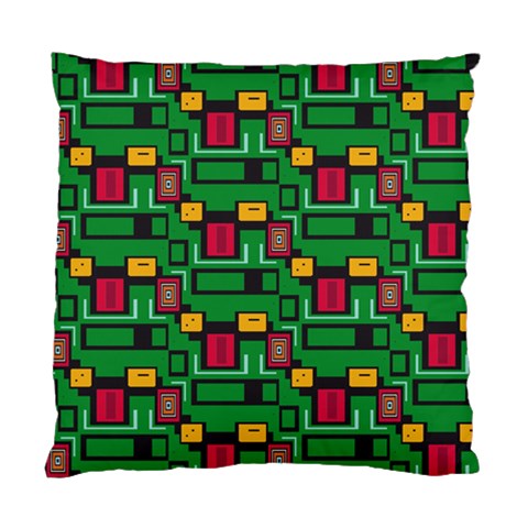 Rectangles on a green background                                                       Standard Cushion Case (Two Sides) from ArtsNow.com Front