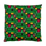 Rectangles on a green background                                                       Standard Cushion Case (Two Sides)