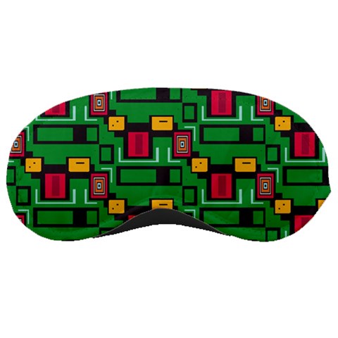 Rectangles on a green background                                                        Sleeping Mask from ArtsNow.com Front