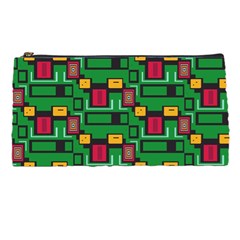 Rectangles on a green background                                                       Pencil Case from ArtsNow.com Front