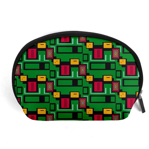 Rectangles on a green background                                                        Accessory Pouch from ArtsNow.com Front