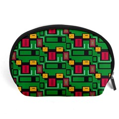 Rectangles on a green background                                                        Accessory Pouch from ArtsNow.com Front