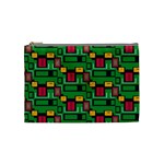 Rectangles on a green background                                                        Cosmetic Bag