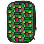 Rectangles on a green background                                                        Compact Camera Leather Case