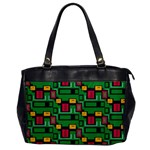 Rectangles on a green background                                                        Oversize Office Handbag