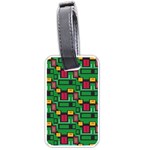 Rectangles on a green background                                                        Luggage Tag (one side)