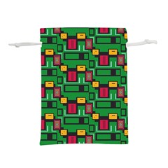 Rectangles on a green background                                                    Lightweight Drawstring Pouch (L) from ArtsNow.com Front