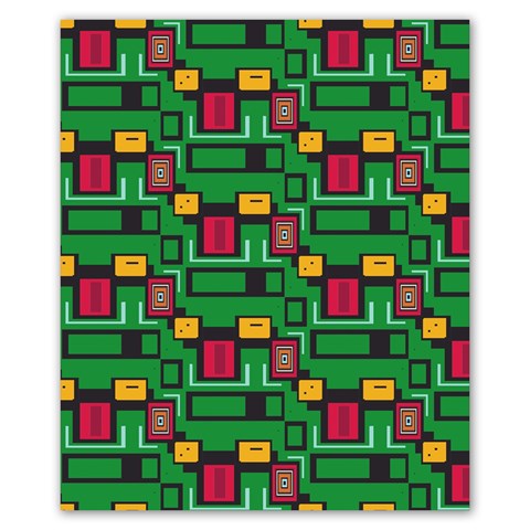 Rectangles on a green background                                                    Poster 20  x 24  from ArtsNow.com 20 x24  Poster - 1