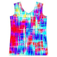 Red blue messy stripes                                                         Women s Basketball Tank Top from ArtsNow.com Front