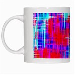 Red blue messy stripes                                                         White Mug