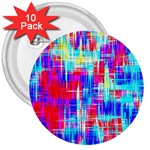 Red blue messy stripes                                                         3  Button (10 pack)