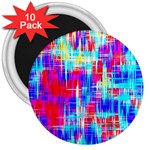 Red blue messy stripes                                                         3  Magnet (10 pack)