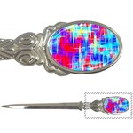 Red blue messy stripes                                                         Letter Opener