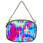 Red blue messy stripes                                                         Chain Purse (Two Sides)