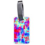 Red blue messy stripes                                                         Luggage Tag (one side)