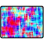 Red blue messy stripes                                                        Fleece Blanket