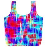 Red blue messy stripes                                                    Full Print Recycle Bag (XXL)